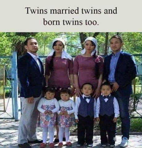Twins married twins