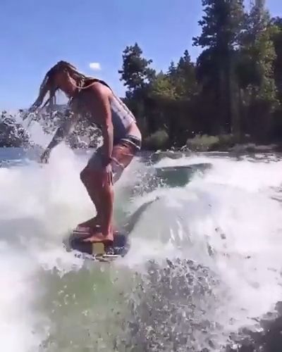 River Surfing - Video & GIFs | surf,river,boat,surf board,funny,summer