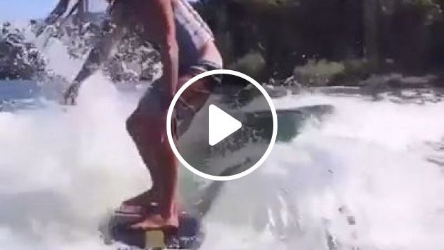 River Surfing - Video & GIFs | surf, river, boat, surf board, funny, summer