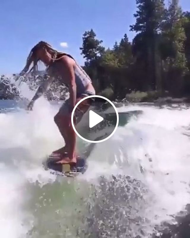 River Surfing - Video & GIFs | surf, river, boat, surf board, funny, summer