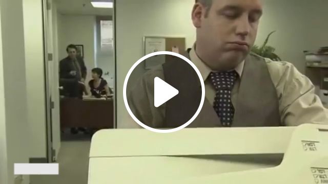 What to do when you're bored at work? lol, funny videos, funny, printer, employees, office, work. #1