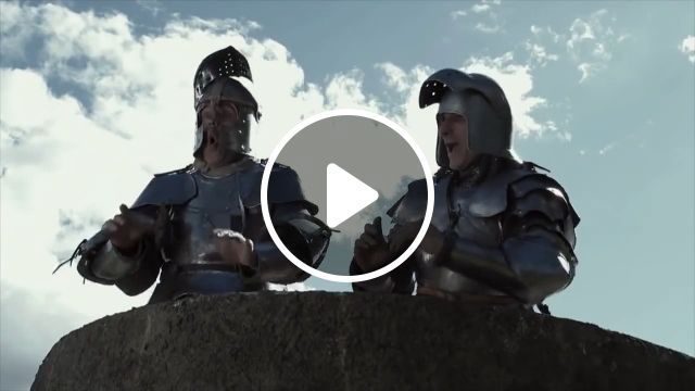 He who laughs today may weep tomorrow | funny,funny soldier,castle,armor