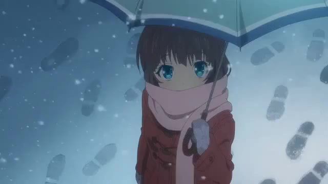 Snow From The Endless Far. Such A Tag Was On Joey. Nagi No Asukara. Like. Atmosphere. Music. Chan. Snow Umbrella. Eyes. Anime. Snow. Cheated With Joey. 3 Body Problem Saturn One.