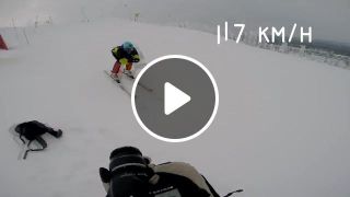 117 km h on ski
