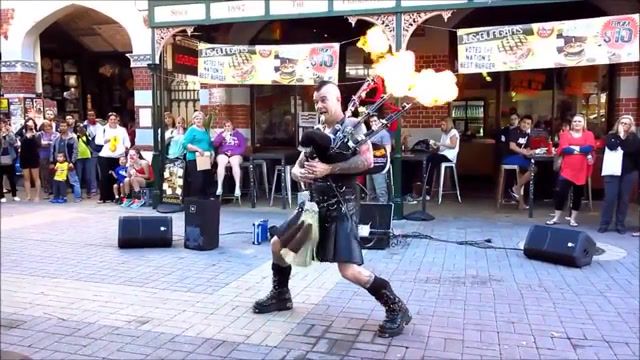 AC DC Thunderstruck This is pretty lit, Music, Bag Pipes, Ac Dc Thunderstruck