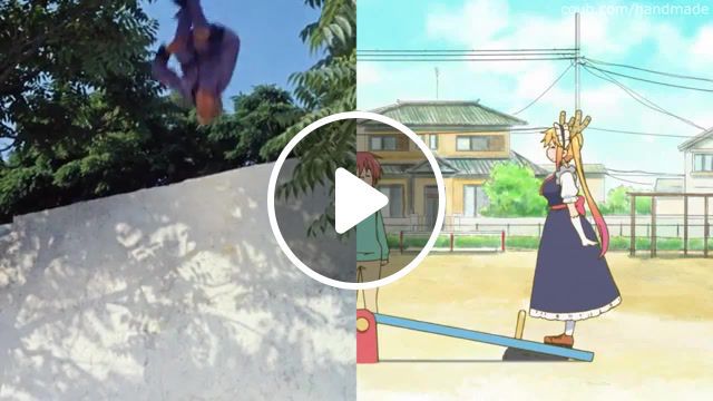 Jumping anime split, jumping, anime. #0