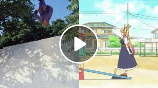 Jumping Anime split