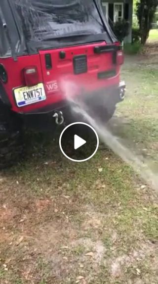 When you're trying to wash your jeep