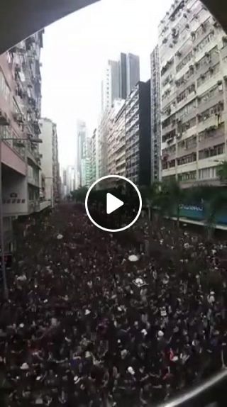 Time lapse of protesters in Hong Kong