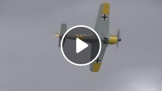 Fw 190a 5 bmw 801 flyby