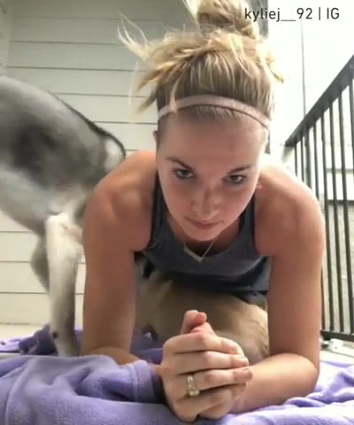 Resistance, Dog, Plank, Workout, Puppy, Fitness, Fitness Motivation, Fitness Girls, Fit, Animals Pets.
