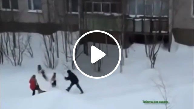 Russian Palladin Hero Of Shovel, Guy Saves Girl From Pack Of Wild Dogs, Meanwhile In Russia, Animals Pets. #0