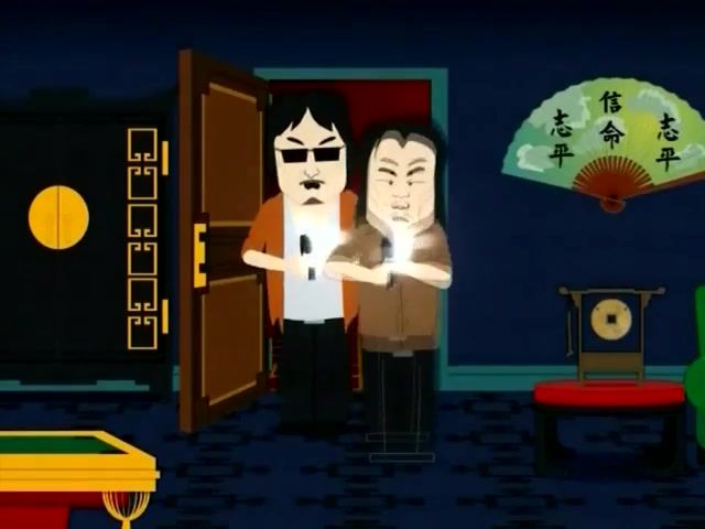 Bullets fly, South Park, S9e3, Pouya And Ghostemane 1000 Rounds, Cartoons