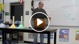 Exploding pumpkin halloween science chemistry demos