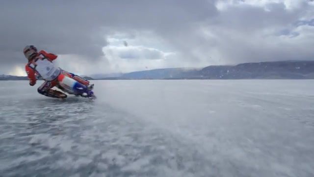 Ice Speedway Over Lake Baikal