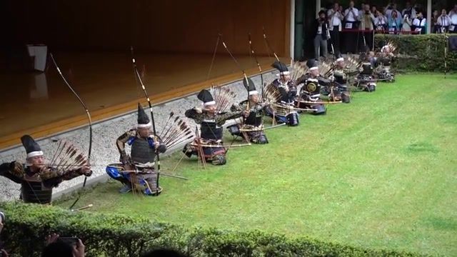 Koshiya archery demonstration, japanese traditional archery, kyudo, samurai, bow, yumi, military exercise, archery, homer simpson, simpson, simpsons, the simpsons, reaction, ok, random reactions, phoebe, friends, shut up, sports.