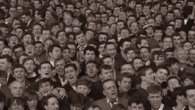 Anfield Football Ground Liverpool April 18, Chronicles, Retro, The Beatles, Beatlemania, Anfield, Anfield Liverpool, Anfield Liverpool Fans, Anfield Liverpool Ground, Liverpool, Fans, Football, Crowd, Sing, Song, Sports
