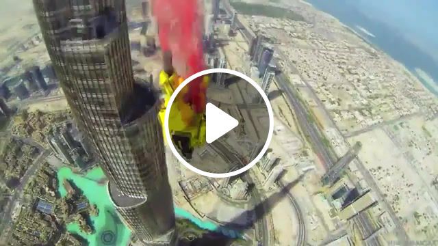 Last dive, extreme, burj khalifa, roof jump, parachute, skydiving, skydive, red bull, sports. #0