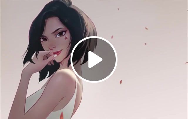 BLISSFUL, Lia, Lia Lia, Star, Lia Lia Star, Woman, After Effects, Head Rotation, Character Animation, 2d, 2 5d, Painterly, Illustration, Rigging, Advanced, Art, Altar, Afpdelay, Awn, Wake Me Up, Music, Art Design