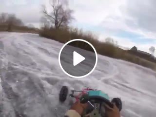 Iced river karting