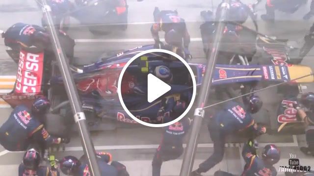 Sebastian vettel pit stop from above, sports. #0