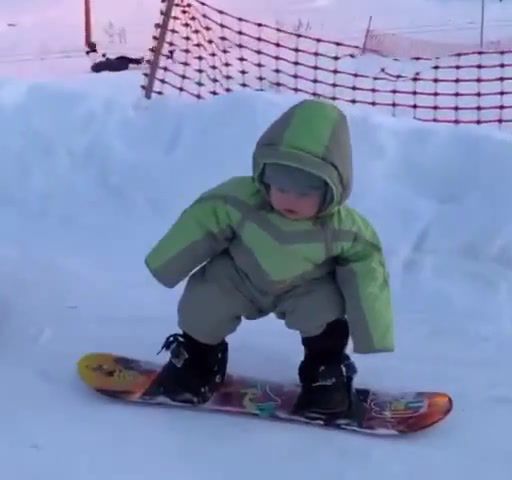 Do not stop him now, Snowboard, Snowboarding, Kid On Snowboard, Kid, Cute Baby, Cool Baby, Cool Kid, Snowboarder, Young Snowboarder, Drag