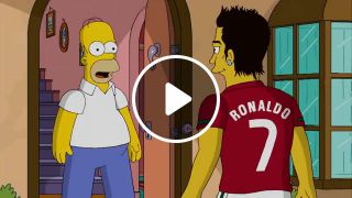 Homer VS Cristiano Ronaldo The Simpsons