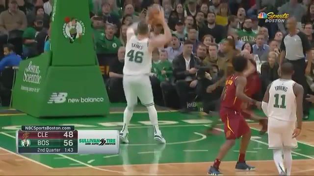 Kyrie irving fools and hypnotizes cavs collin ton, tristan thompson, crossover, irving, cavs, cavaliers, celtics, celtics vs cavaliers, kyrie irving p, tristan thompson, collin ton, kyrie irving, basketball, sports, nba highlights, nba.