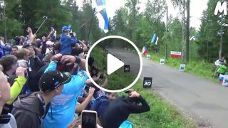 Wrc rally finland fans is insane
