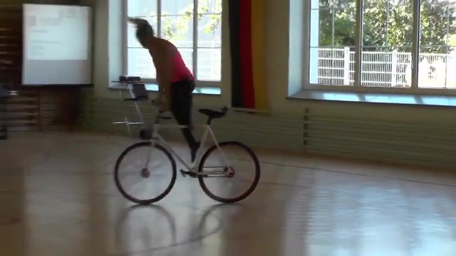 Girl on bicycle, Bicycle, Bike, Girl, Applause, Wheels, Pedals, Blonde, Beautiful, Acrobatics, Girl On A Bike Funny, Great, Sports