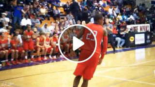 Seventh woods punches dunk outside the paint at bojangles bash