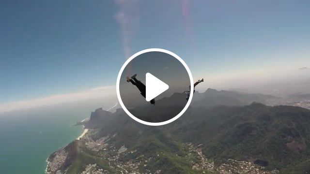 Flying high, red bull, redbull, action sports, extreme sports, skydive, sky dive, skydiving, skydiver, sky, base, parachute, fall, freefall, free fall, trick, tricks, jokke, sommer, rio, rio de janiero, sports. #0
