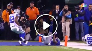 Odell beckham jr. 's four fingered catch touchdown mission impossible