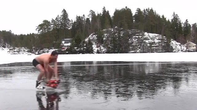 On Thin Ice 8, Iceswimming, Ice Swimming, Vodka, Chainsaw, Husqvarna, Norway, Norge, Larvik, Hallevannet, Vikingfjord, Minions, Reaction, What, Whaat, Whaaat, Random Reactions, Sports
