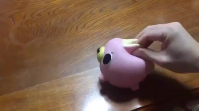 Pink squeak toy EAR RAPE