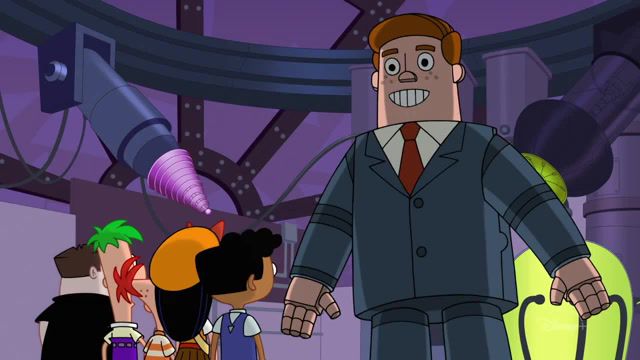 Robot astley x4, radio, trailerbattle, phineas and ferb, phineas and ferb the movie, candace against the universe, astley, rick, rick astley, cartoons.