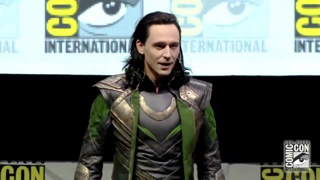 Tom Hiddleston as LOKI at Comic Con Official HD, Comic Con, Marvel, The Avengers, Thor The Dark World, Loki, Thor, Florence And The Machine, Tom Hiddleston