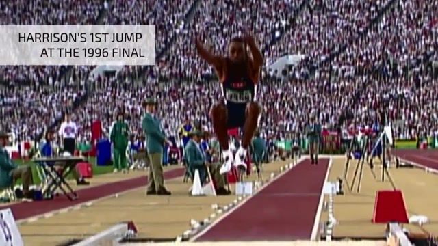 17. 99m triple jump by kenny harrison 2nd longest in history, olympic games, olympics, ioc, sport, gold, silver, bronze, champion, kenny harrison, harrison, top 3, countdown, top, list, best ever, greatest, jonathan edwards olympic athlete, usa, america, united states of america country, sports.