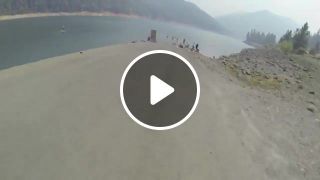 Biggest bicycle jump into a lake