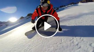 Mountain snowboarding