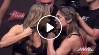 UFC 190 Weigh Ins Ronda Rousey vs. Bethe Correia