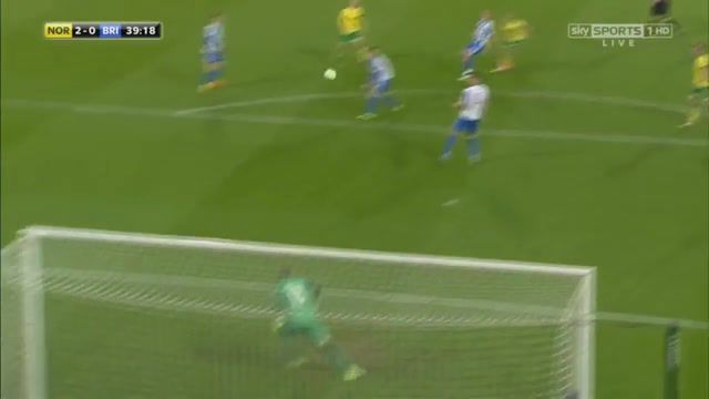 Brighton's keeper David Stockdale scores two almost identical own goals against Norwich City, Brighton Fc, Norwich City Fc, Soccer, Football, Sports