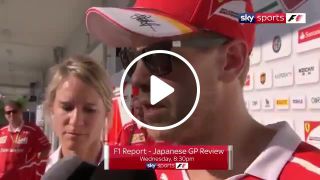 Interview with Vettel after retirement from Japanese GP