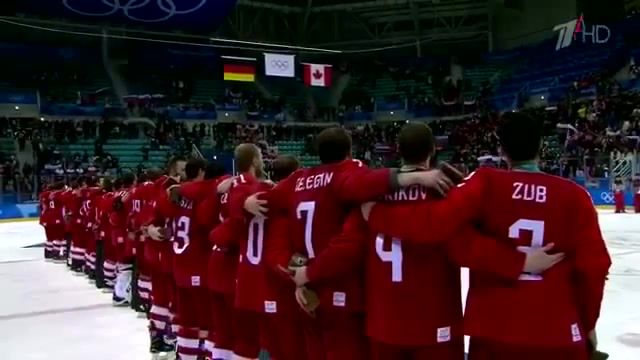 Emperor Anthem on Olympic Games - Video & GIFs | russian hockey players sang the anthem,russia germany 4 3,winning goal,pyeongchang olympic games,overtime is played in the final of the olympic hockey tournament,russian hockey players defeated the germans and won the olympic gold,russia germany hockey,hockey,olympiad,hockey world championship,world championship,interview