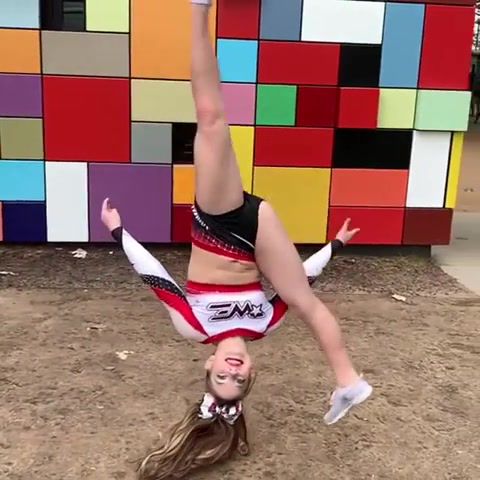 Jump - Video & GIFs | acrobatics,cheerleading,jump,wow,sports