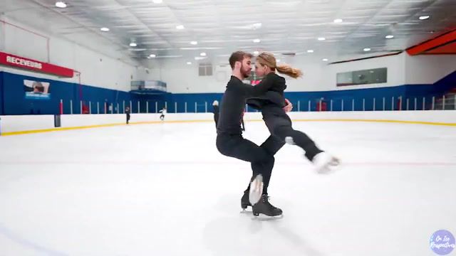 No gravity, guillaume cizeron, gabriella papadakis, ice dancer, ice dance, figure skater, ice skater, figure skate, ice skate, ice dancing, figure skating, ice skating, on ice perspectives, sports.