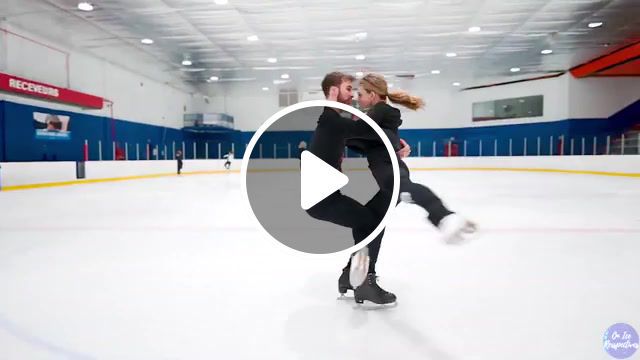 No gravity, guillaume cizeron, gabriella papadakis, ice dancer, ice dance, figure skater, ice skater, figure skate, ice skate, ice dancing, figure skating, ice skating, on ice perspectives, sports. #0
