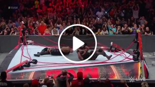 Epic ring collapses big show vs. brown strowman