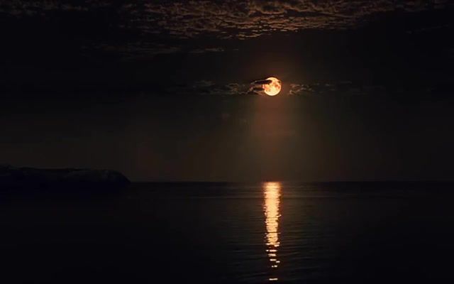 Enchanted moon, night, moon, dessin bizarre harpa, nature travel.