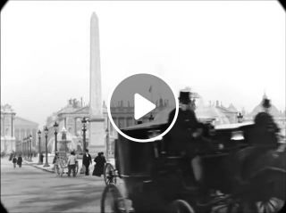 Late 1890s A Trip Through Paris, France speed corrected w added sound